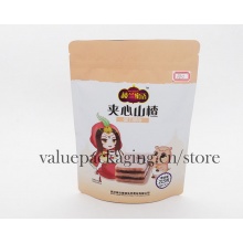 215g bottom gusset zipperlock doypack for snacks