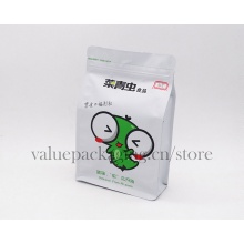 matte custom print flat bottom doypack for snacks