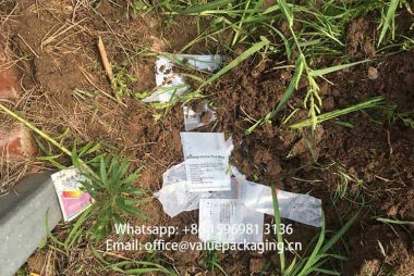 BOPLA-PLA-compostable-foil-laminate-buried-in-soil