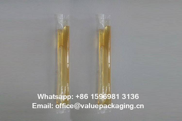 What’s the materials for the clear stick package for honey products