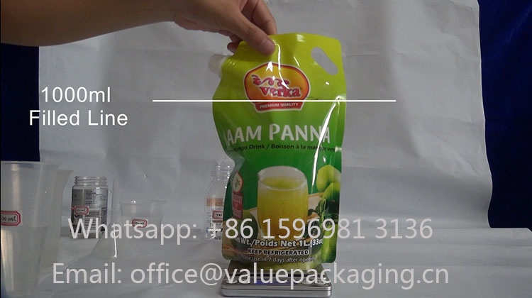 What’s the best size for 1L standing spout doypack