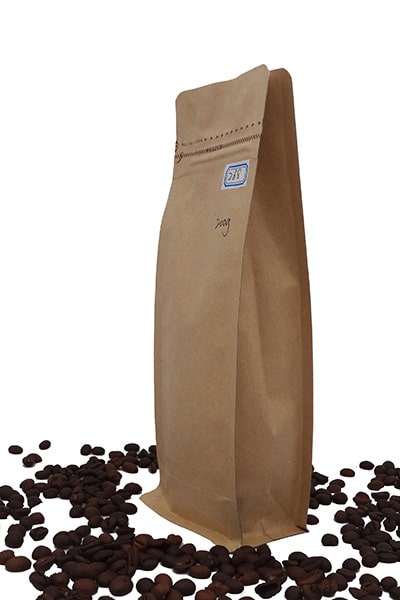 250g kraft paper compostable high skinny coffee package