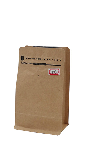 250g coffee beans compostable block bottom sachet