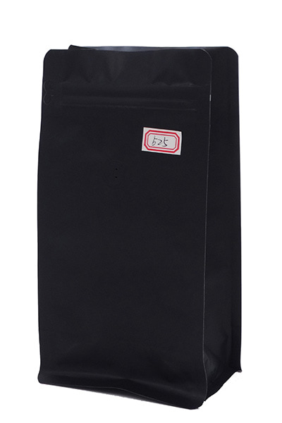 12oz premium quality black flat bottom coffee sachet